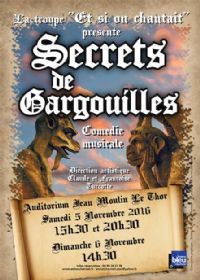 Secrets de Gargouilles. Du 5 au 6 novembre 2016 au Thor. Vaucluse.  15H30
